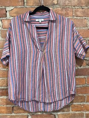 Madewell Women’s 100% Cotton Striped Shirt | Size XS | Comfy & Cute